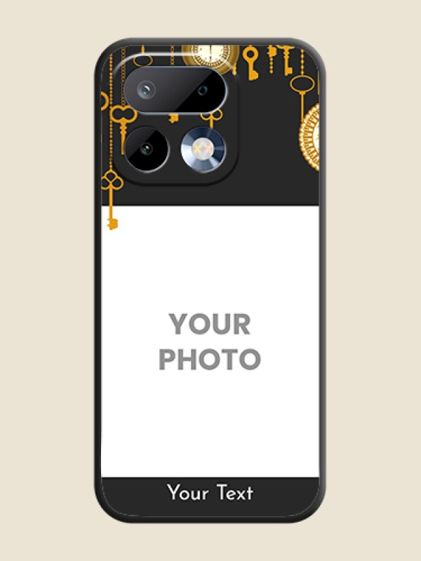 Custom Decorative Design with Text On Space Black Custom Soft Matte Mobile Back Cover - Realme 16 Pro 5G - alternate view