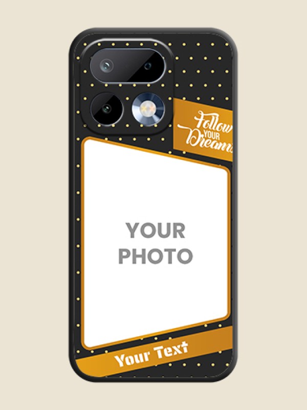 Custom Follow Your Dreams with White Dots On Space Black Custom Soft Matte Mobile Back Cover - Realme 16 Pro 5G - alternate view