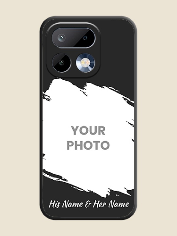 Custom Grunge Brush Strokes on Photo On Space Black Custom Soft Matte Mobile Back Cover - Realme 16 Pro 5G - alternate view