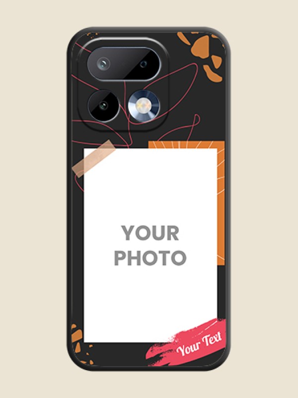 Custom Orange Photo Frame On Space Black Custom Soft Matte Mobile Back Cover - Realme 16 Pro 5G - alternate view