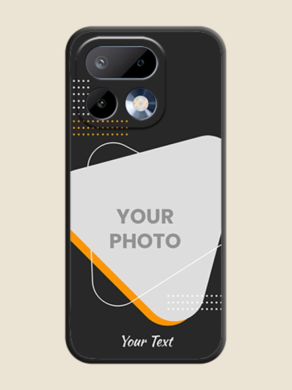 Custom Yellow Triangle on Photo On Space Black Custom Soft Matte Mobile Back Cover - Realme 16 Pro 5G - alternate view