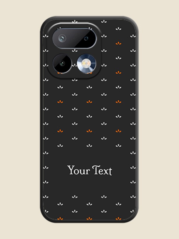 Custom Simple Pattern With Custom Text On Space Black Custom Soft Matte Mobile Back Cover - Realme 16 Pro 5G - alternate view
