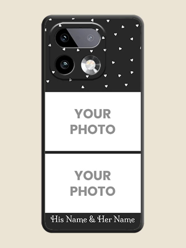 Custom Miniature Love Symbols with Name On Space Black Custom Soft Matte Mobile Back Cover - Realme 16 Pro Plus 5G - alternate view