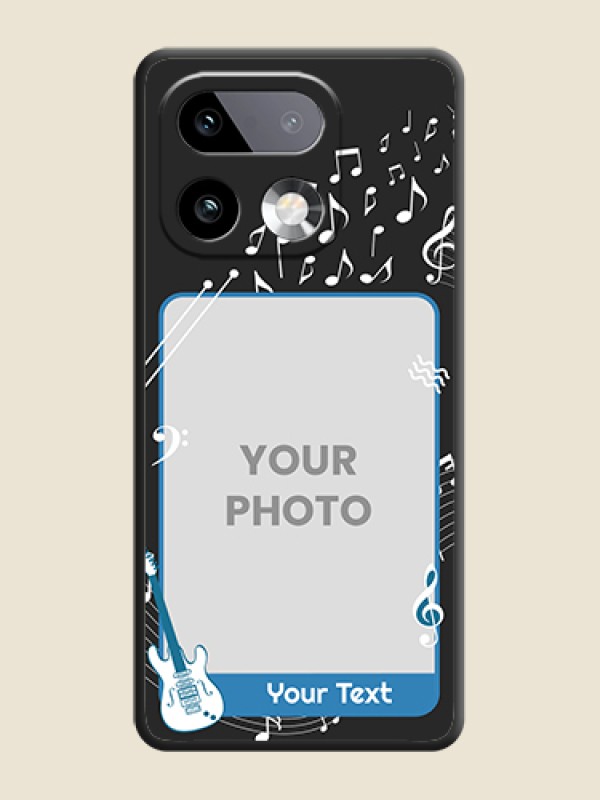 Custom Musical Theme Design with Text on Photo On Space Black Custom Soft Matte Mobile Back Cover - Realme 16 Pro Plus 5G - alternate view