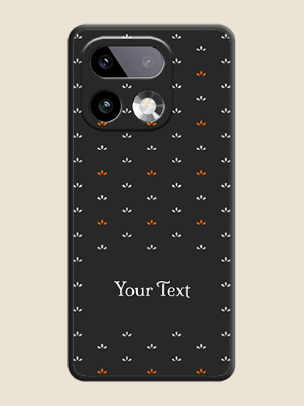 Custom Simple Pattern With Custom Text On Space Black Custom Soft Matte Mobile Back Cover - Realme 16 Pro Plus 5G - alternate view