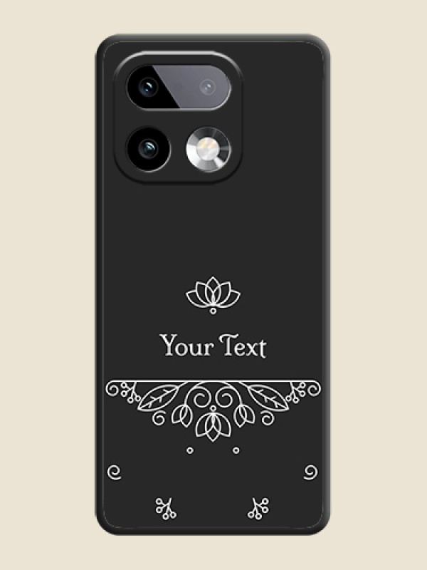Custom Lotus Garden Custom Text On Space Black Custom Soft Matte Mobile Back Cover - Realme 16 Pro Plus 5G - alternate view