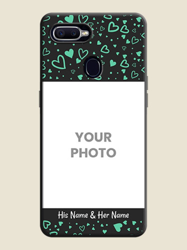 Custom Sea Green Indefinite Love Pattern - Photo on Space Black Soft Matte Mobile Cover - Realme 2 Pro - alternate view
