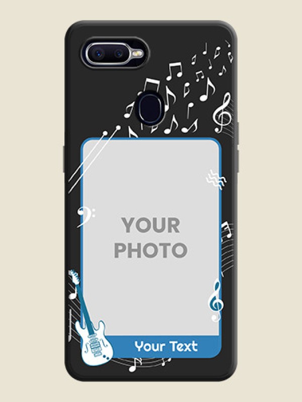 Custom Musical Theme Design with Text - Photo on Space Black Soft Matte Mobile Case - Realme 2 Pro - alternate view