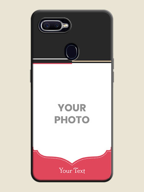 Custom Classic Plain Design with Name - Photo on Space Black Soft Matte Phone Cover - Realme 2 Pro - alternate view