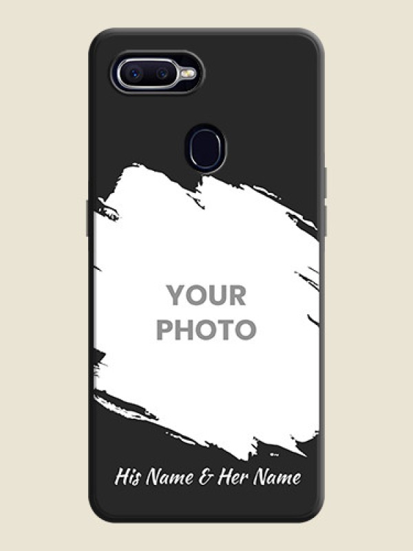 Custom Grunge Brush Strokes - Photo on Space Black Soft Matte Back Cover - Realme 2 Pro - alternate view