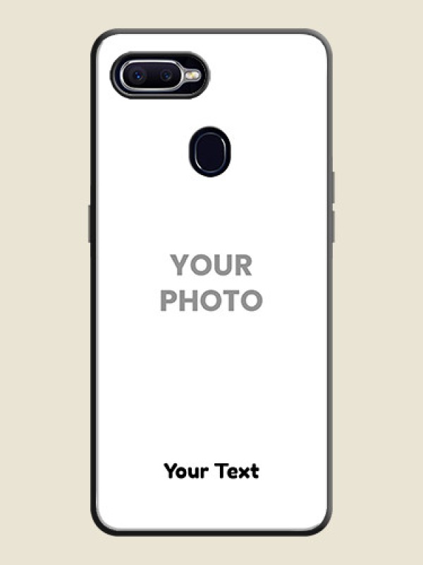Custom Full Single Pic Upload With Text On Space Black Personalized Soft Matte Phone Covers -Realme 2 Pro - alternate view