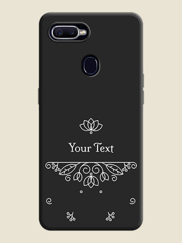 Custom Lotus Garden Custom Text On Space Black Personalized Soft Matte Phone Covers -Realme 2 Pro - alternate view