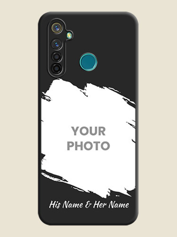 Custom Grunge Brush Strokes - Photo on Space Black Soft Matte Back Cover - Realme 5 Pro - alternate view