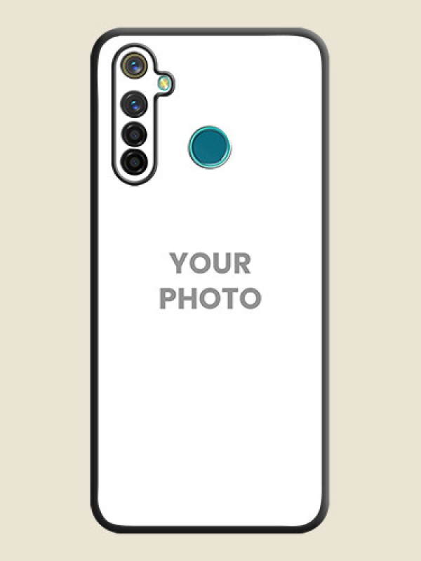 Custom Full Single Pic Upload On Space Black Personalized Soft Matte Phone Covers -Realme 5 Pro - alternate view