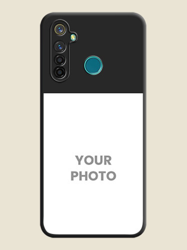 Custom Image Upload With Space Black Color On Custom Soft Matte Mobile Back Cover - Realme 5 Pro - alternate view