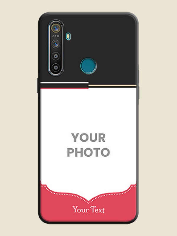 Custom Classic Plain Design with Name - Photo on Space Black Soft Matte Phone Cover - Realme 5 - alternate view
