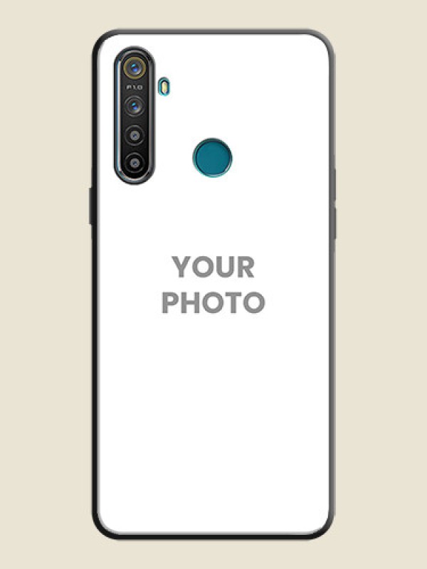 Custom Full Single Pic Upload On Space Black Personalized Soft Matte Phone Covers -Realme 5 - alternate view