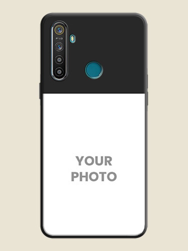 Custom Image Upload With Space Black Color On Custom Soft Matte Mobile Back Cover - Realme 5 - alternate view