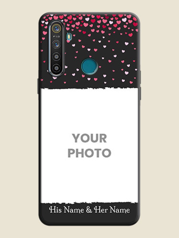 Custom Fall in Love with Your Partner  - Photo on Space Black Soft Matte Phone Cover - Realme 5I - alternate view
