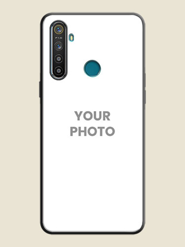 Custom Full Single Pic Upload On Space Black Personalized Soft Matte Phone Covers -Realme 5S - alternate view