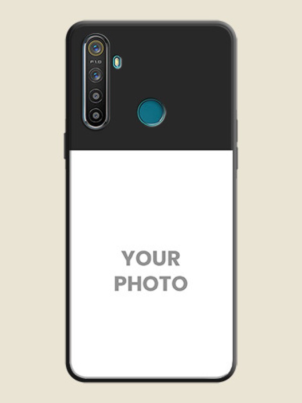 Custom Image Upload With Space Black Color On Custom Soft Matte Mobile Back Cover - Realme 5S - alternate view