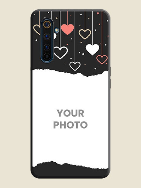 Custom Love Hangings with Splash Wave Picture on Space Black Custom Soft Matte Phone Back Cover - Realme 6 Pro - alternate view