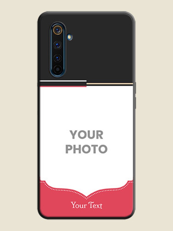 Custom Classic Plain Design with Name - Photo on Space Black Soft Matte Phone Cover - Realme 6 Pro - alternate view