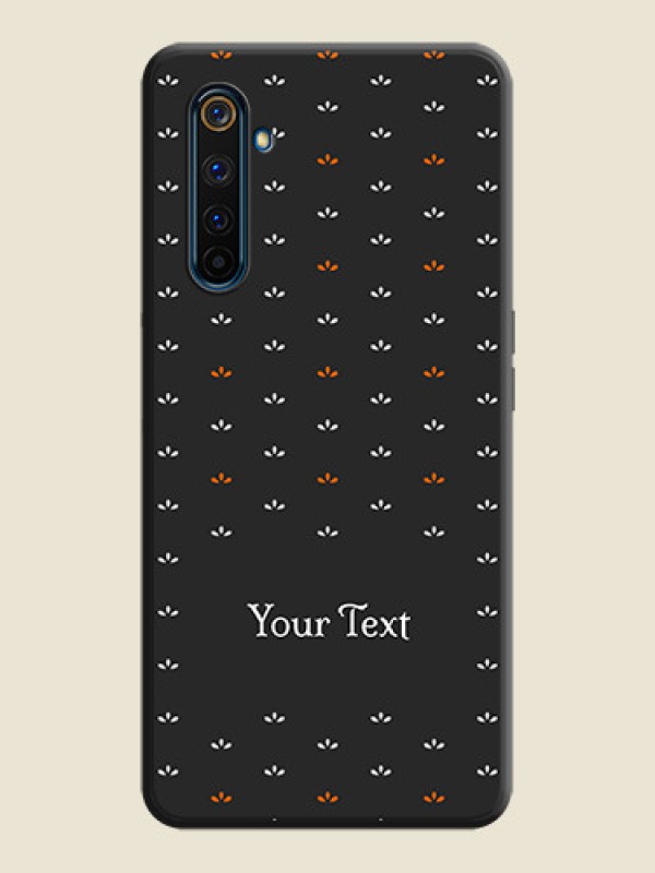 Custom Simple Pattern With Custom Text On Space Black Personalized Soft Matte Phone Covers -Realme 6 Pro - alternate view