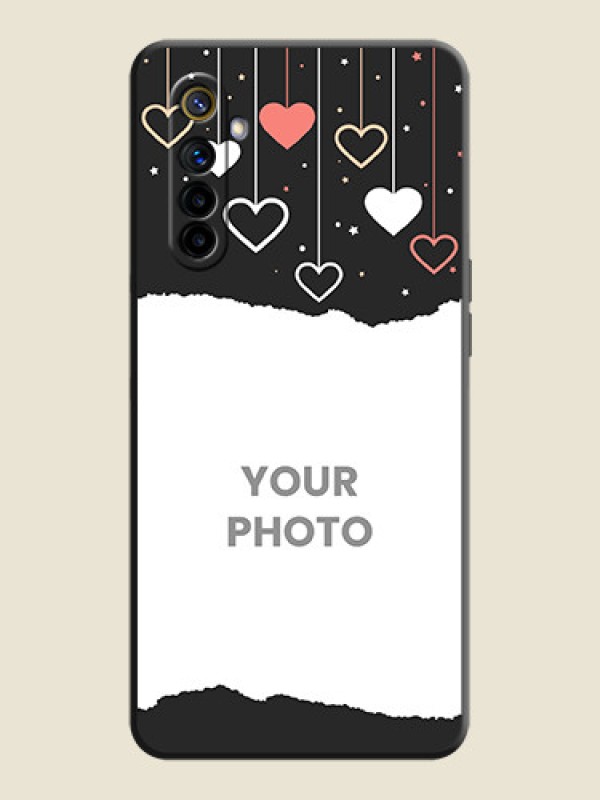 Custom Love Hangings with Splash Wave Picture on Space Black Custom Soft Matte Phone Back Cover - Realme 6 - alternate view
