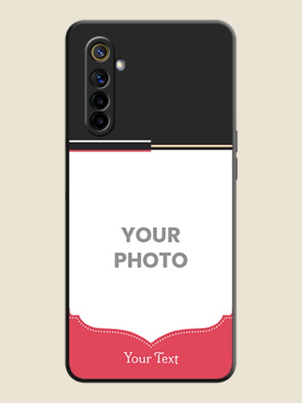 Custom Classic Plain Design with Name - Photo on Space Black Soft Matte Phone Cover - Realme 6 - alternate view