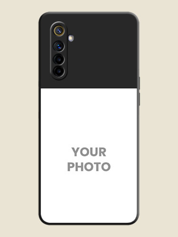 Custom Image Upload With Space Black Color On Custom Soft Matte Mobile Back Cover - Realme 6 - alternate view