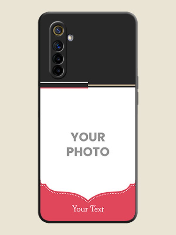 Custom Classic Plain Design with Name - Photo on Space Black Soft Matte Phone Cover - Realme 6i - alternate view