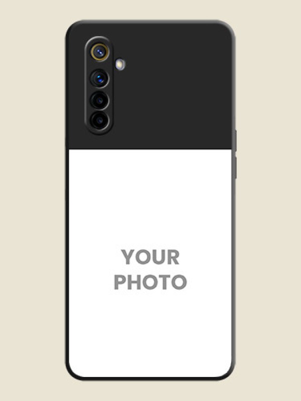 Custom Image Upload With Space Black Color On Custom Soft Matte Mobile Back Cover - Realme 6I - alternate view