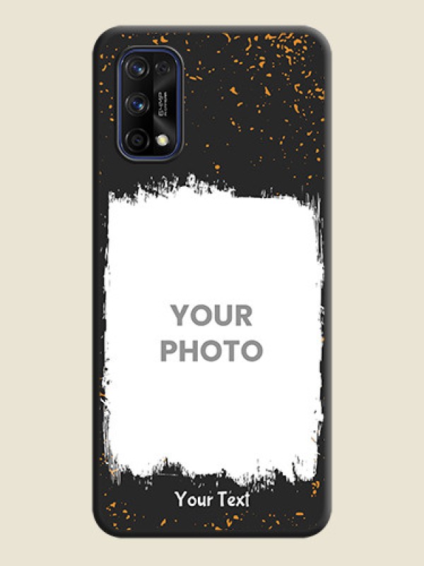 Custom Spray Free Design on Photo on Space Black Soft Matte Phone Cover - Realme 7 Pro - alternate view