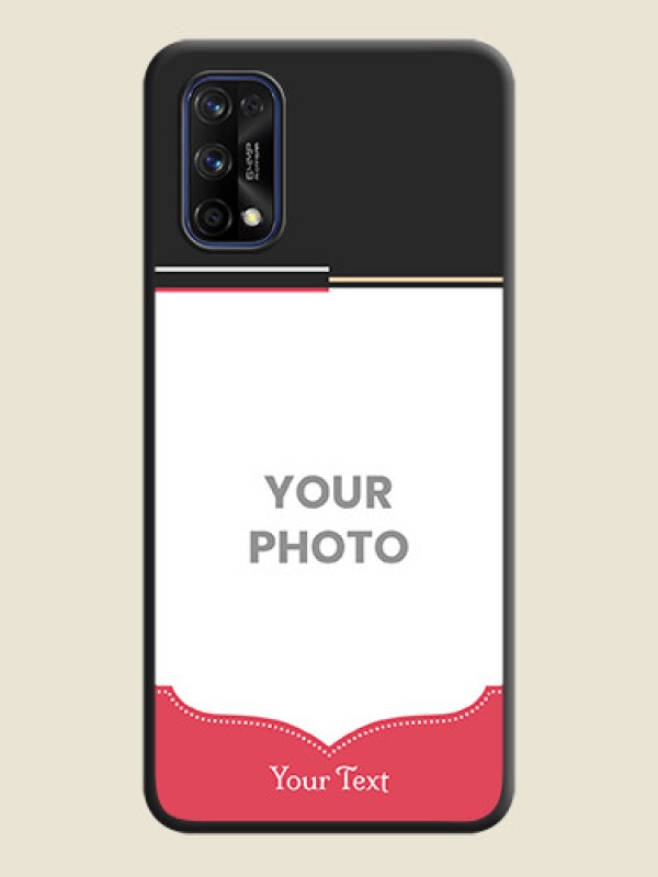 Custom Classic Plain Design with Name on Photo on Space Black Soft Matte Phone Cover - Realme 7 Pro - alternate view