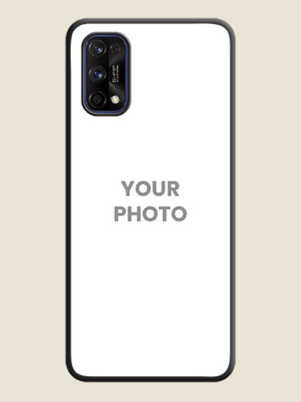 Custom Full Single Pic Upload On Space Black Personalized Soft Matte Phone Covers -Realme 7 Pro - alternate view
