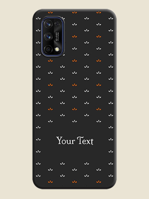 Custom Simple Pattern With Custom Text On Space Black Personalized Soft Matte Phone Covers -Realme 7 Pro - alternate view