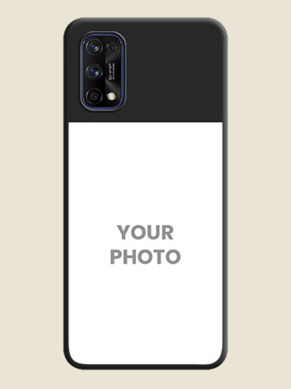 Custom Image Upload With Space Black Color On Custom Soft Matte Mobile Back Cover - Realme 7 Pro - alternate view