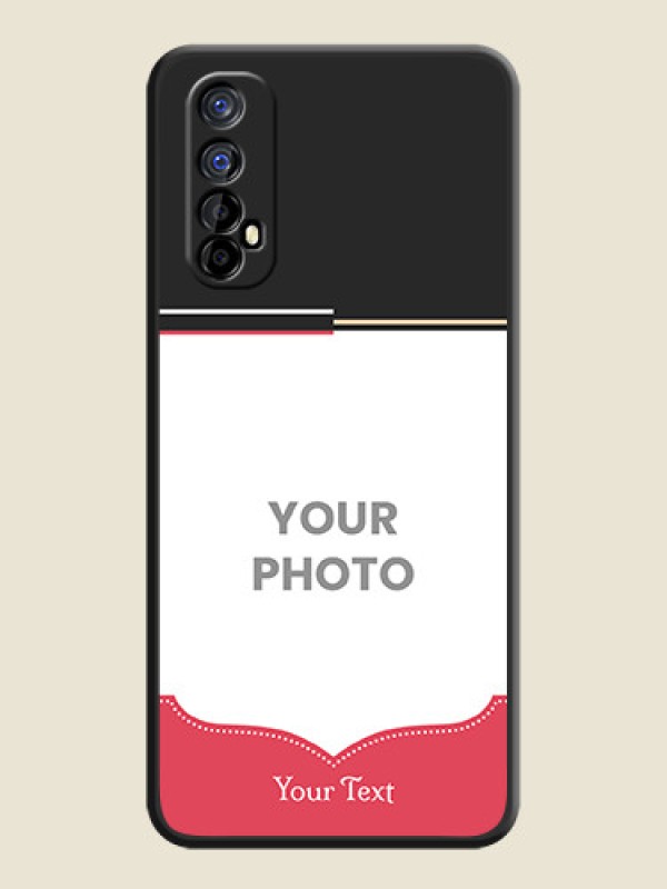 Custom Classic Plain Design with Name on Photo on Space Black Soft Matte Phone Cover - Realme 7 - alternate view