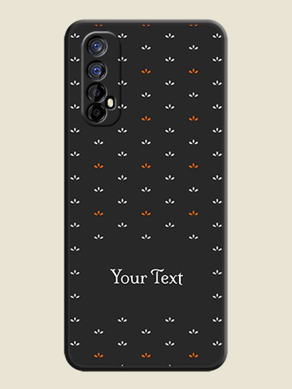 Custom Simple Pattern With Custom Text On Space Black Personalized Soft Matte Phone Covers -Realme 7 - alternate view