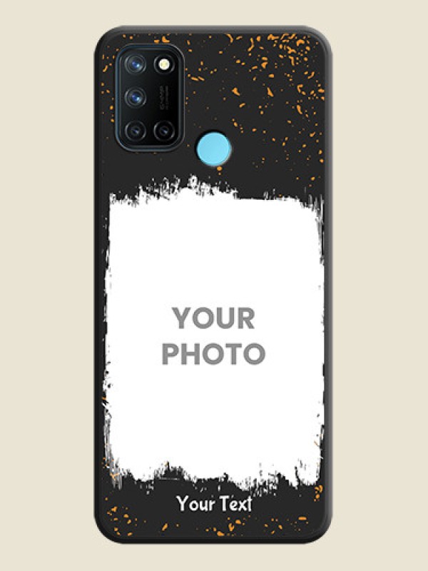 Custom Spray Free Design on Photo on Space Black Soft Matte Phone Cover - Realme 7i - alternate view