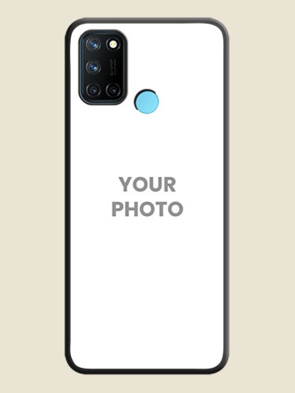 Custom Full Single Pic Upload On Space Black Personalized Soft Matte Phone Covers -Realme 7I - alternate view