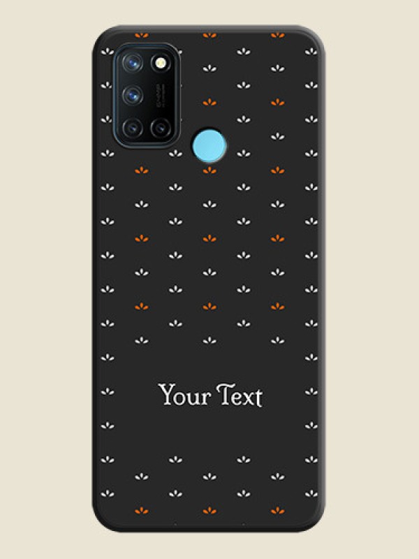 Custom Simple Pattern With Custom Text On Space Black Personalized Soft Matte Phone Covers -Realme 7I - alternate view