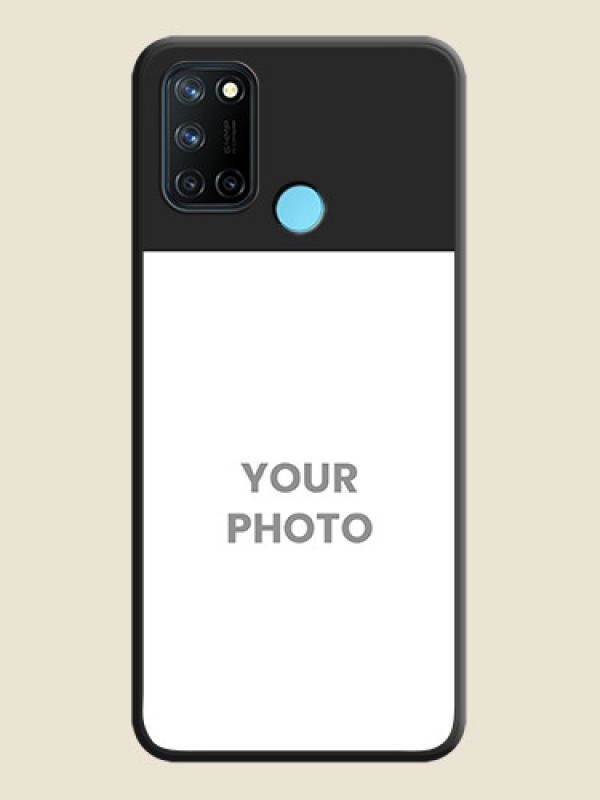 Custom Image Upload With Space Black Color On Custom Soft Matte Mobile Back Cover - Realme 7I - alternate view
