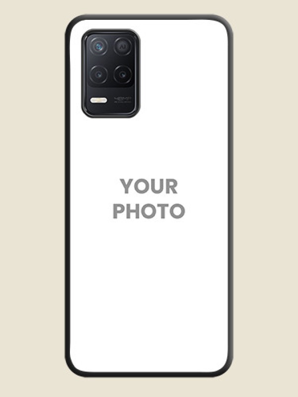 Custom Full Single Pic Upload On Space Black Personalized Soft Matte Phone Covers -Realme 8 5G - alternate view