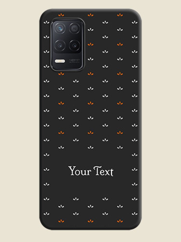 Custom Simple Pattern With Custom Text On Space Black Personalized Soft Matte Phone Covers -Realme 8 5G - alternate view