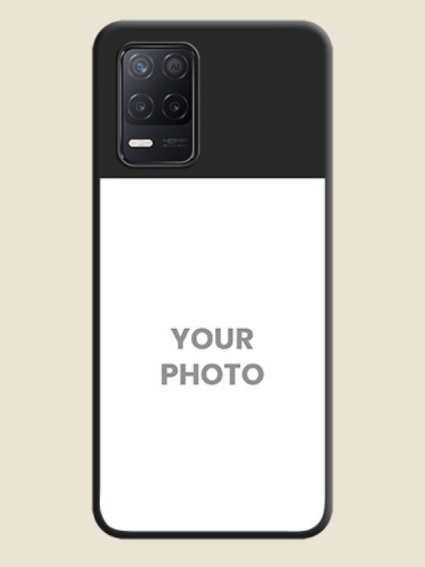 Custom Image Upload With Space Black Color On Custom Soft Matte Mobile Back Cover - Realme 8 5G - alternate view
