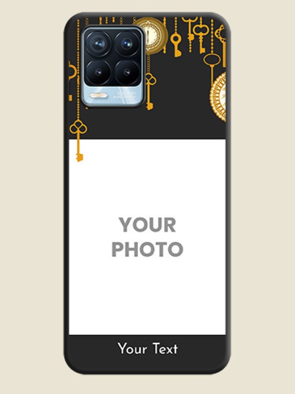 Custom Decorative Design with Text on Space Black Custom Soft Matte Back Cover - Realme 8 Pro - alternate view