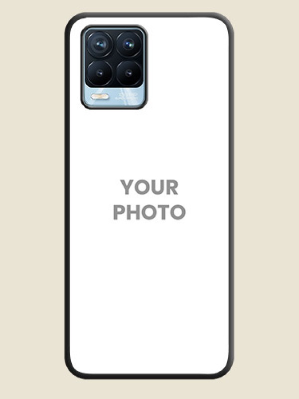 Custom Full Single Pic Upload On Space Black Personalized Soft Matte Phone Covers -Realme 8 Pro - alternate view