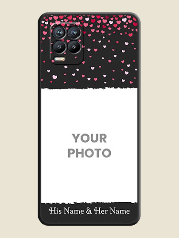 Custom Fall in Love with Your Partner  on Photo on Space Black Soft Matte Phone Cover - Realme 8 - alternate view